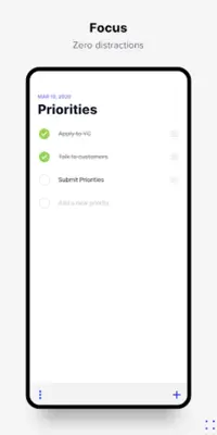 Priorities android App screenshot 2